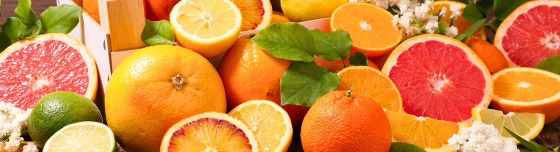 Citrus fruits containing Vitamin C