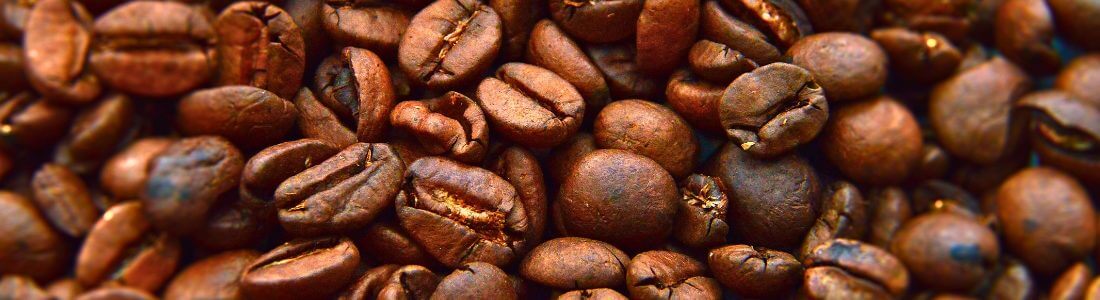 Coffee beans containing caffeine