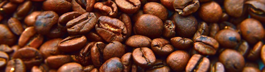 Coffee beans containing caffeine for pain relief